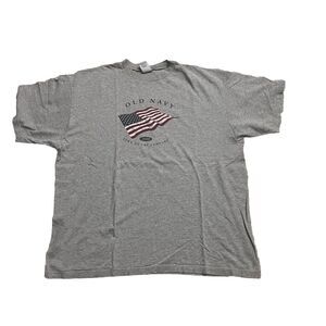Old Navy 2000 Grey VTG Mens Tee size XXL y2k big fit comfort